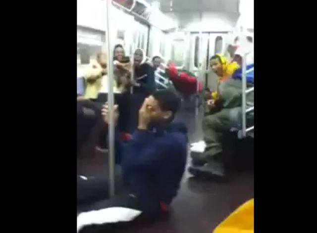And finally, not all viral subway videos this year depicted fights, acts of human indifference, or shoe licking: at least one was worthy of Hans Moleman.